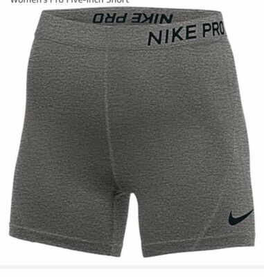 Grey Nike Pro Inch Compression Shorts Nike Pro Dri-FIT Flex 6in