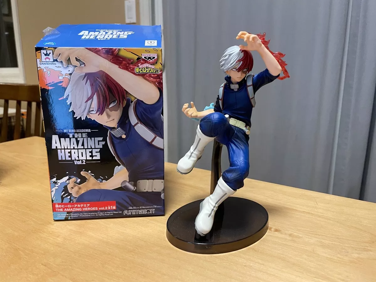 Boneco My Hero Academia Shoto Todoroki The Amazing Heroes The Movie World  Heroes' Mission Bandai Banpresto