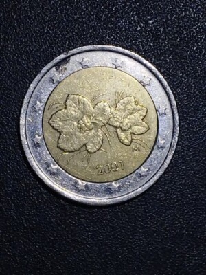 2 Euro Coin Finland 2001 Misprinting Rarity / 2 Euro Coin Finland