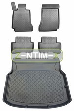 Z330420 SET Kofferraumwanne Gummifußmatten für Mercedes C-Klasse W204 Limousine 