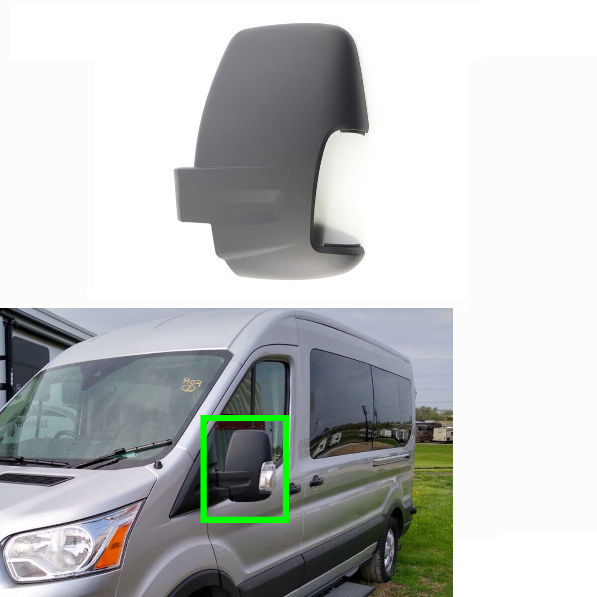 Coque Rétroviseur Extérieur Ford Transit MK8 2014+ - Côté Conducteur Droit - BK31-17K746-AA 1823808