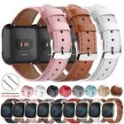 For Fitbit Versa 4 3 Sense 2 Classic Leather Watch Band Strap Wristband Bracelet