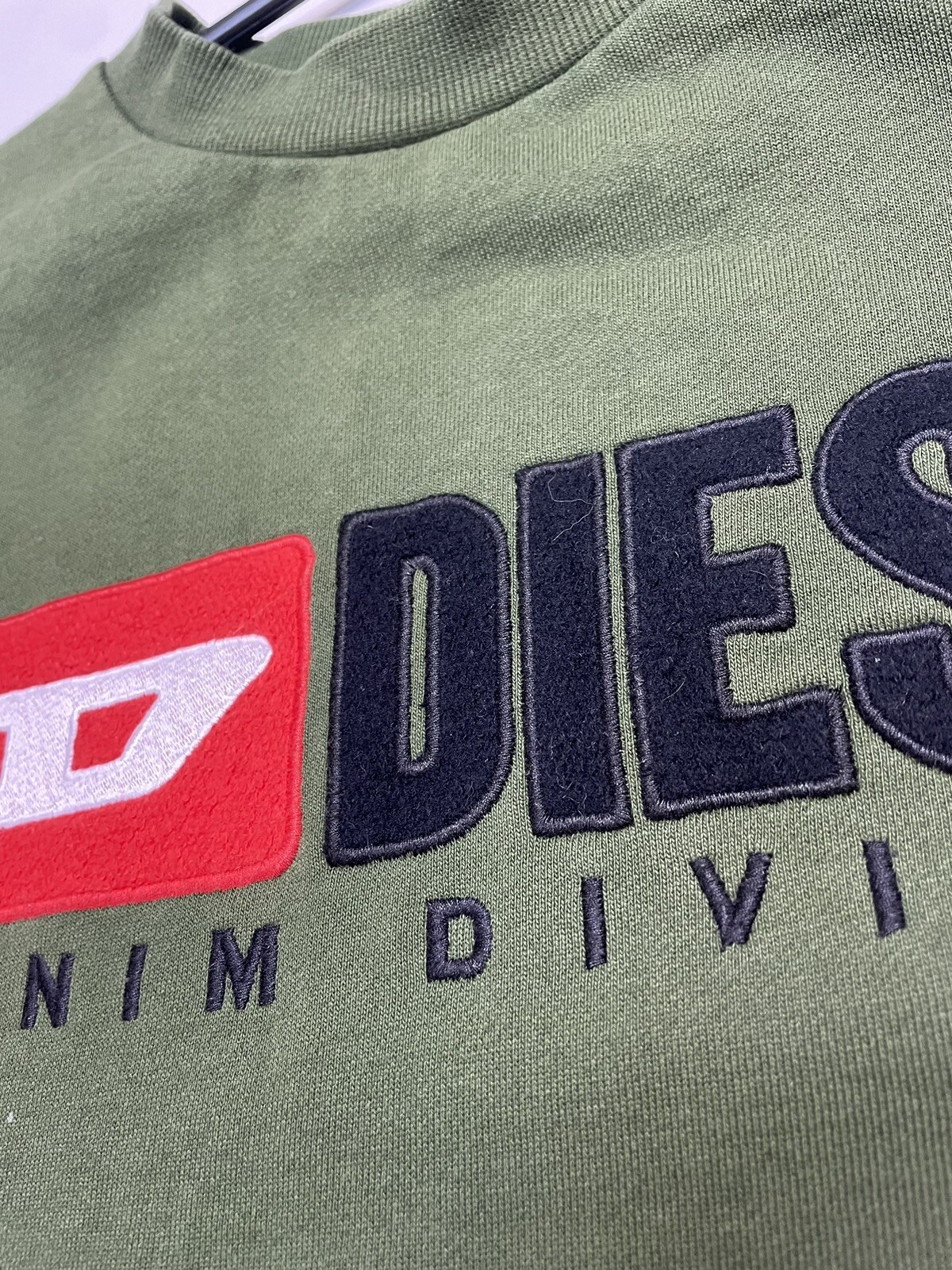Diesel Denim Division Rare Sweatshirt Green  Size M image 3