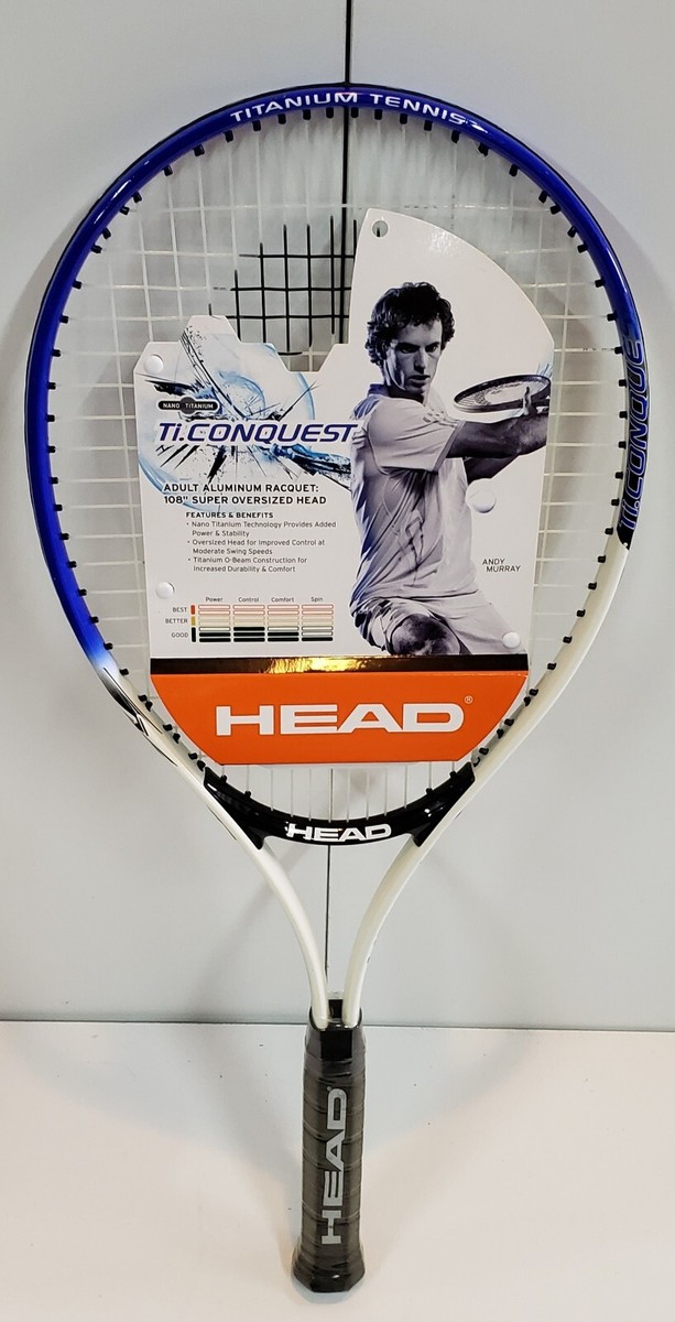 Raquette De Tennis Head Ti Conquest Supersize – Grip 4 3/8, Excellent état