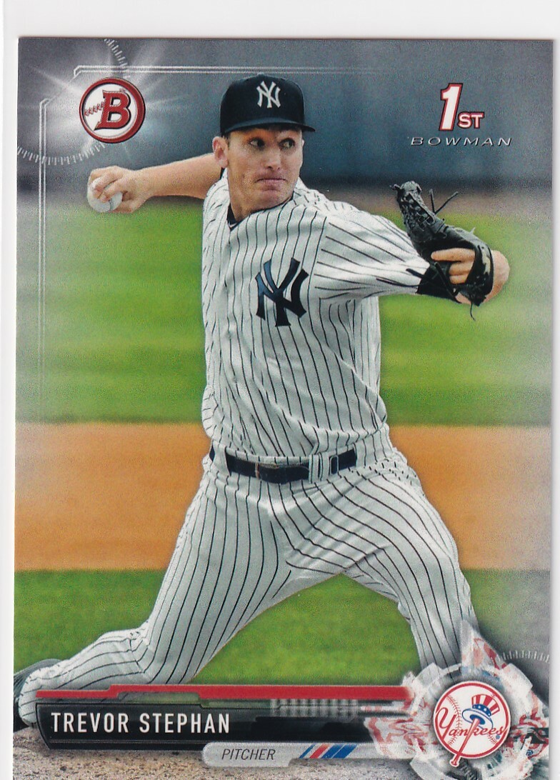 2017 BOWMAN 1ST RC TREVOR STEPHAN NEW YORK YANKEES FIRST ROOKIE