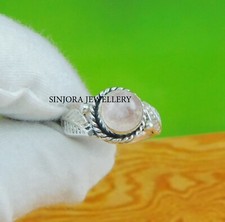 Rose Quartz Gemstone 925 sterling silver handmade Gift Ring US size 5 to 13