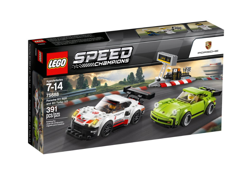 LEGO Porsche 911 RSR and 911 Turbo 3.0 Speed Champions 391 Pieces
