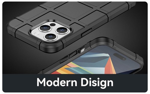 Funda de teléfono a prueba de golpes mate armadura resistente protector para iPhone 16 15 Pro Max 14 13 - Imagen 19 de 48