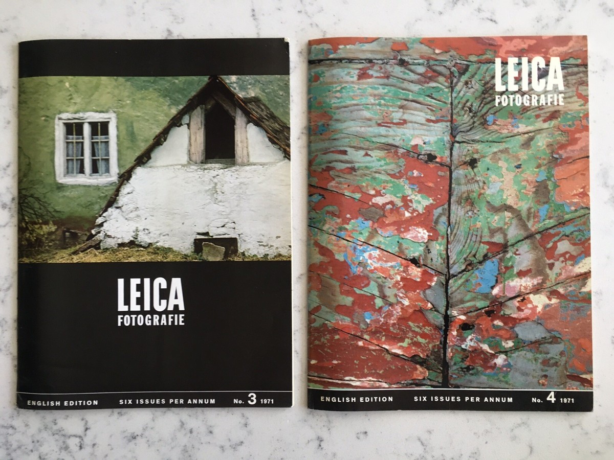 VINTAGE LEICA FOTOGRAPHIE 1971 FULL YEAR BACK ISSUES ENGLISH