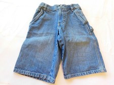 Faded Glory Jean Shorts Boy's Youth Denim Blue Shorts Size 6 Adjustable Waist