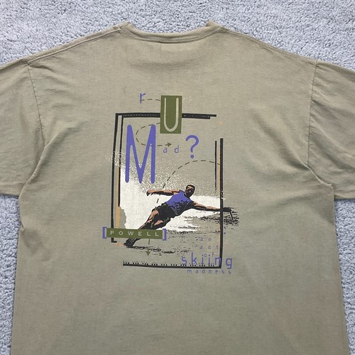 Vintage Lake Powell Extreme R U Mad T-Shirt Mens XL Green Thrashed Grunge 90s