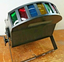 Vintage VRI Derby DJ Music Light V-361-2, Colored Glass Lenses.