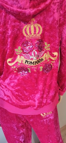 Pompöös by Harald Glöckler * Samt Hausanzug * 2 teiliges Set * Gr. 36 * pink - Bild 7 von 19