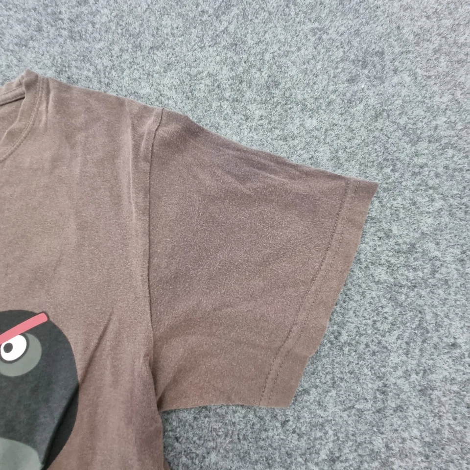 Camisa Angry Birds Para Hombre MEDIANA Marrón Adulto Moderno Jugador Nerd Comics Talla M Foto 4 de 4