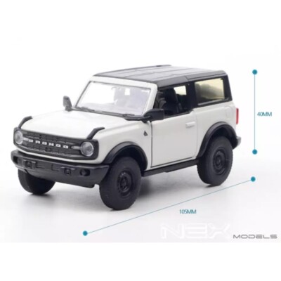 Mini Voiture Ford Bronco Welly - Échelle 1:38 - Jouet Miniature à Friction Pour Enfant