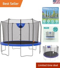 Skywalker Trampoline Outdoor 8 FT, 12 FT, 15 FT Jump N  Dunk Round Outdoor Tr...
