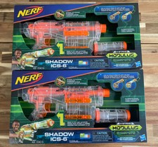 New Nerf N-Strike Modulus Ghost Ops System Shadow ICS-6 Blaster Set Of 2