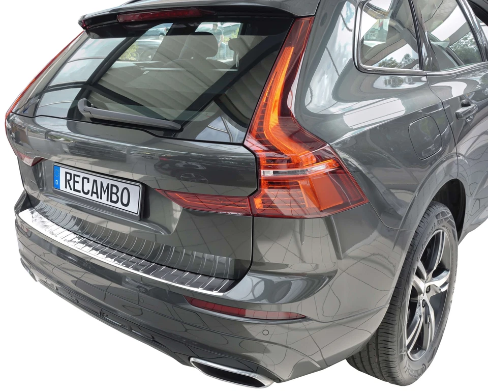 Protector de borde de carga acero inoxidable cromado adecuado para Volvo XC60 II | BJ desde 2017> - Imagen 4 de 4
