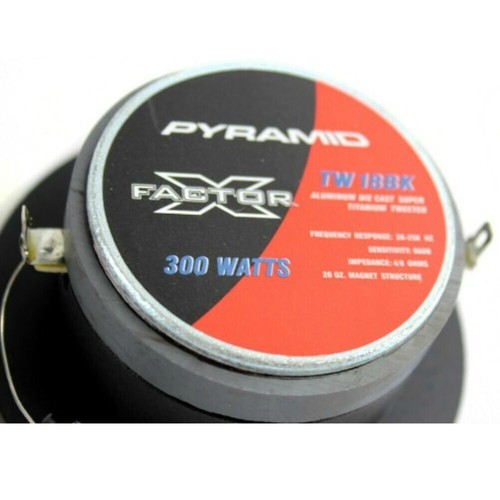 PYRAMID TW18BK coppia di super tweeter neri 150 watt rms altoparlanti 9,80 cm - Foto 7 di 10