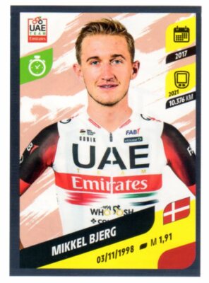 PANINI TOUR DE FRANCE 2022 Stickers #342 Mikkel BJERG