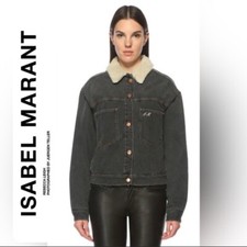 Isabel Marant Etoile Camden Denim Jacket, Size 40 Uk 12 Used