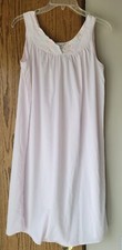Miss Elaine Dillards S Pink Nylon Nightgown Floral Embroidered Rose floral