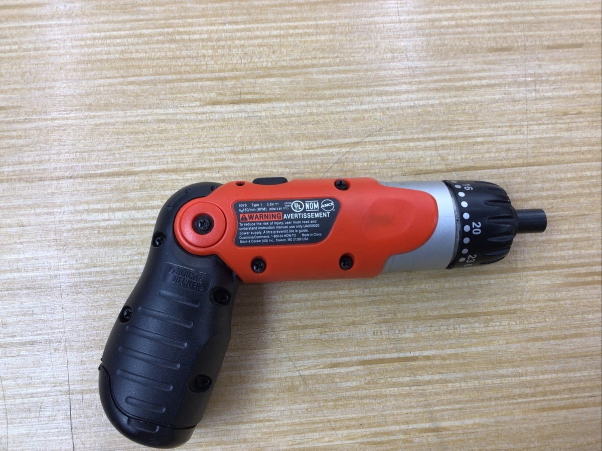 Black & Decker Pivot Screwdriver + Light, Light Driver