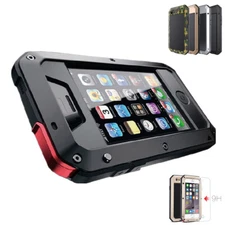 For iPhone SE 2022 7 8 Plus Case Shockproof Aluminum Rugged Gorilla Glass Cover