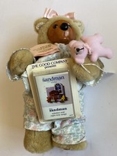 Raikes Bears Courtney Bear w/ Pink Baby Bear  The Sandman Cassette Lullabies
