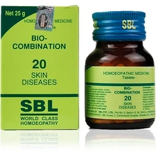 5 X SBL Bio Combination 20 (25g)  WORLD CLASS HOMEOPATHY