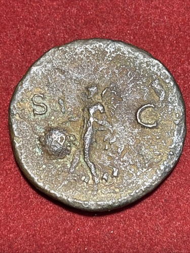 Nero (AD 54-68) Roman AE bronze as coin Flying Victory Rome mint - Picture 7 of 7