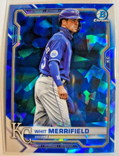 2021 Bowman Chrome SAPPHIRE EDITION  Whit Merrifield Kansas City Royals #52