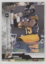 2018 Upper Deck CFL Autograph 82 Jalen Saunders Hamilton Tiger-cats Auto