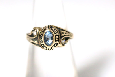 10K Yellow Gold 1985 St. Scholastica High School Class Ring Size 5