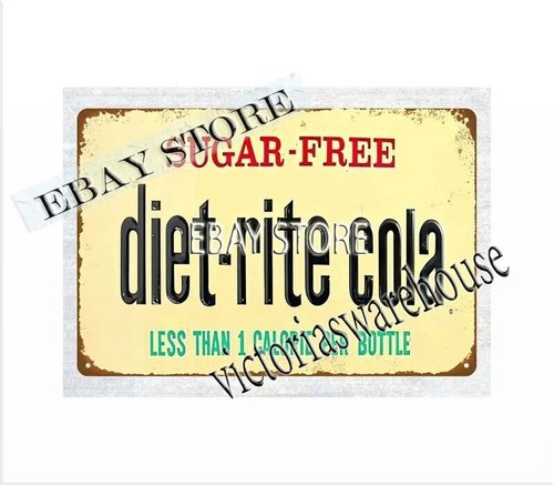 buy unframed art Diet-Rite Cola soda pop metal tin sign | eBay