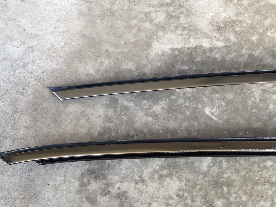 MERCEDES-BENZ SL R129 300SL 500SL 600SL LADOS TAPA DURA VIDRIO CROMO MOLDURAS PAR Foto 2 de 4