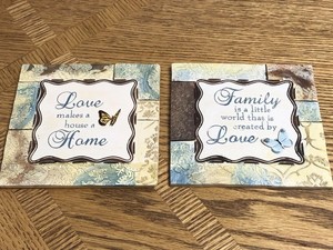 2 Inspirational Quotes Wall Art Plaques | eBay