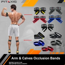 Arms Training Occlusion BFR Bands Calves Blood Flow Restriction Muscle Straps