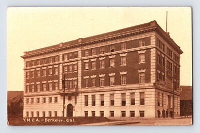 Postcard California Berkeley CA YMCA Building Sepia 1920s Unposted Divided