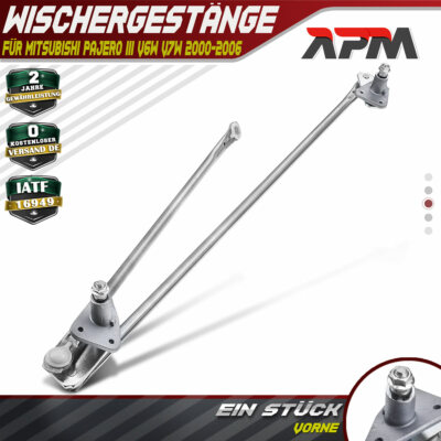 Wischergestänge ohne Motor Vorne für Mitsubishi Pajero III V6W V7W SUV 2000-2006