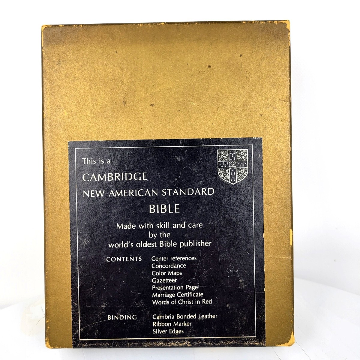 CAMBRIDGE NASB COMPACT BIBLE REFERENCE EDITION W761XRL WHITE