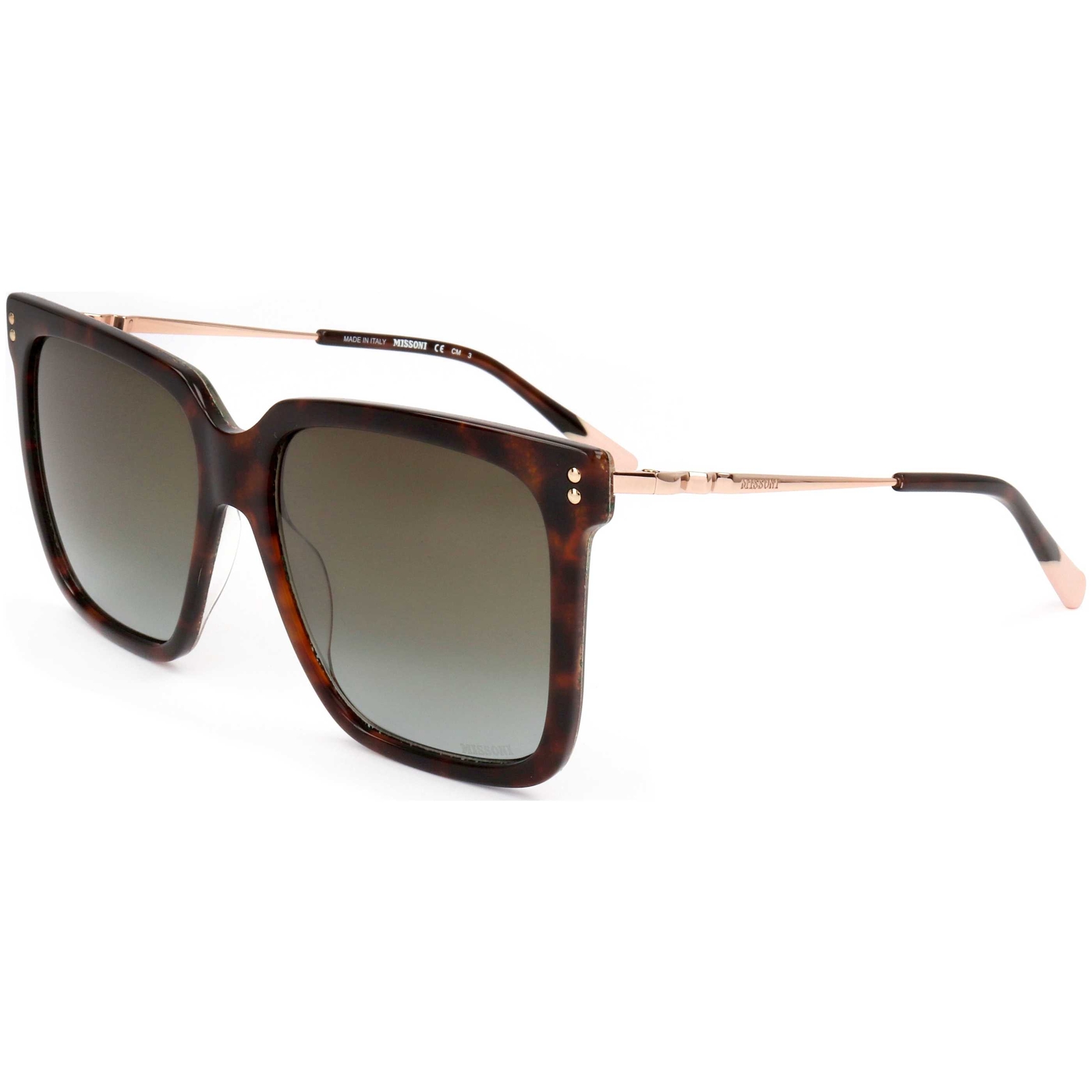 Missoni Womens 57mm Havana Sunglasses MIS0107-S-086-57 9090₽
