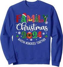 Family Christmas 2024 Matching Outfit Xmas Squad Unisex Crewneck Sweatshirt