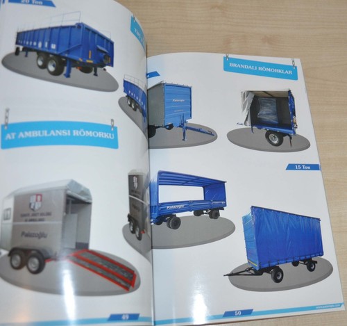 Palazoglu Tractor Trailer Model Catalog Agricultural Turkey Brochure Prospekt - Picture 6 of 10