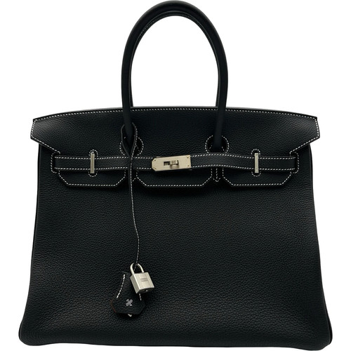 HERMES Birkin 35 SPO Black Handbag #OKB145