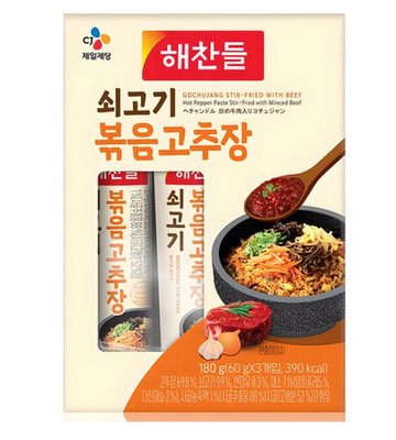 [K-Food] Haechandle Beef Stir-Fried Gochujang 3-Pack 180g  Korean Sauce