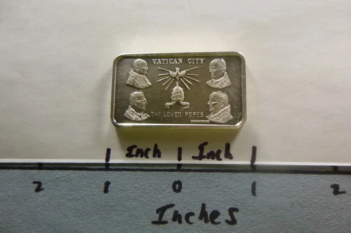 4 LOVED POPES FRANCIS JOHN PAUL II PAMP SUISSE SUPER RARE 999 SILVER BAR 8PP5
