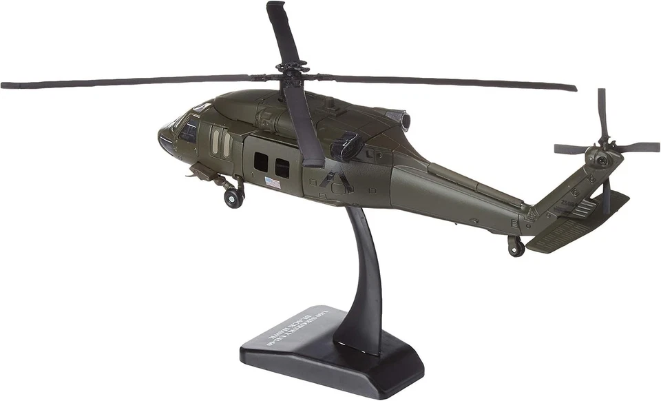 Helicóptero Die Cast UH 60 Black Hawk Modelo 9.5 Pulgadas Incluye Soporte para Figuras Foto 2 de 4
