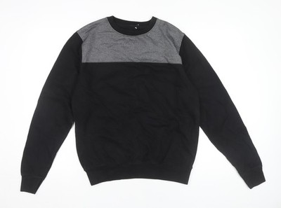 dStruct Herren Pullover Sweatshirt schwarz grau Gr. M Rundhals