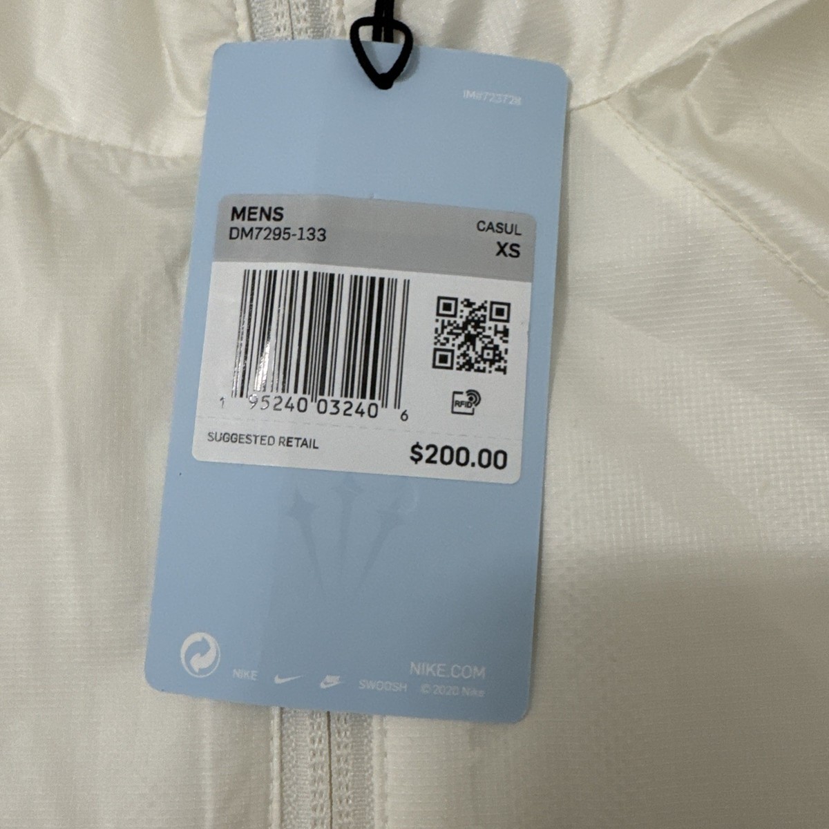 Nike x NOCTA Drake Golf Windbreaker Track Jacket Men's Size XS